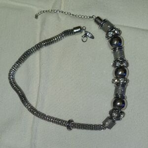 Elegant Silver Beaded Bracelet